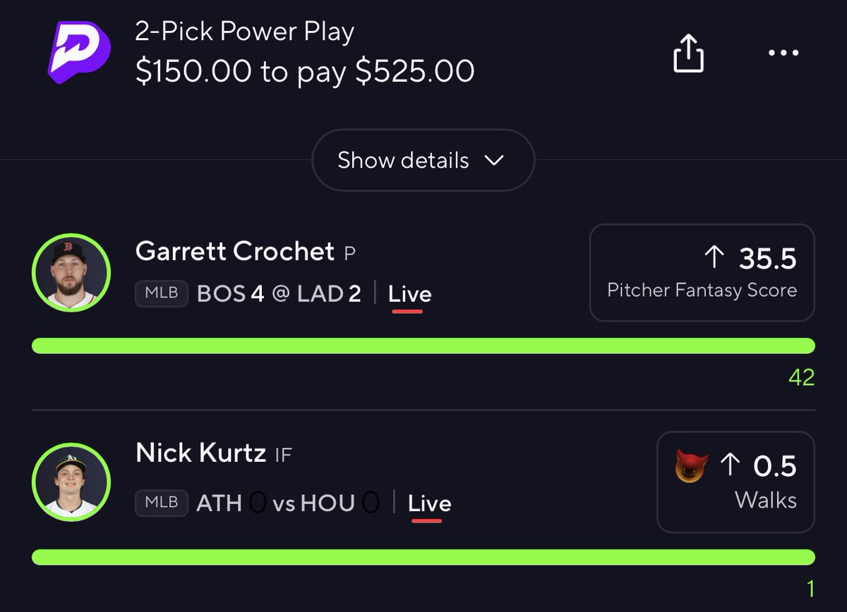 LeGoatBets's tweet image. Easy BANGGGS ✅✅✅
Stayin hot 🔥🔥🔥
All slips posted ⬇️
dubclub.win/r/p/pri-6xtz5/…
#prizepicks #gamblingx