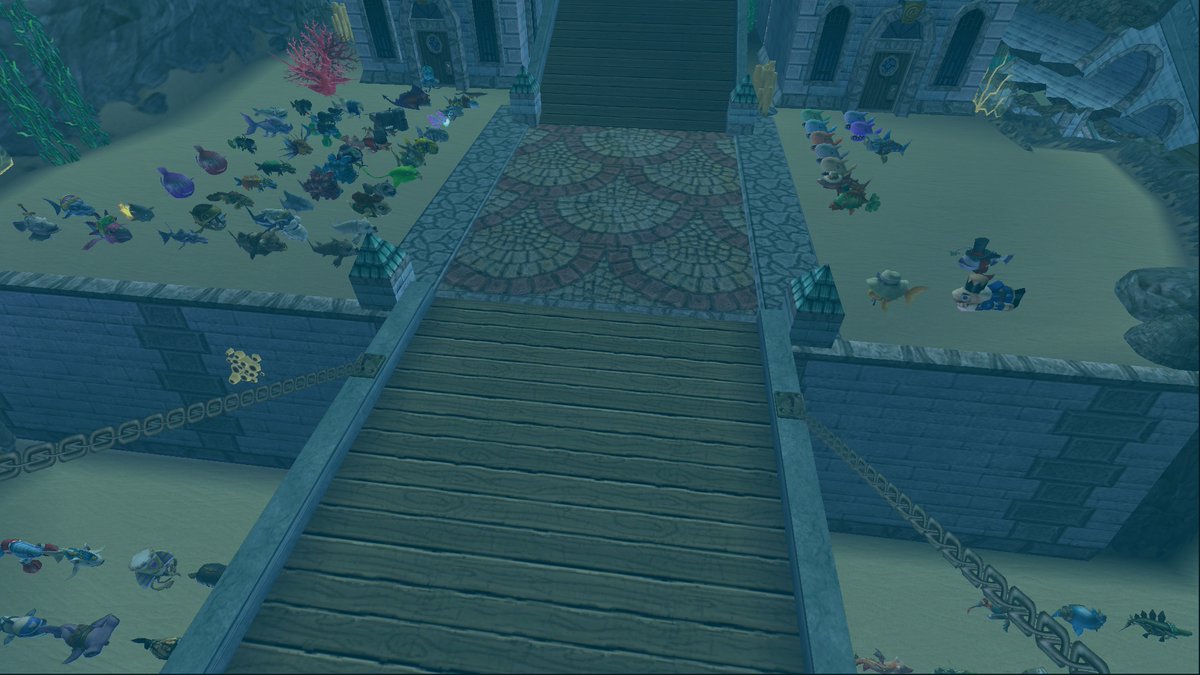 awizard_from_oz's tweet image. Been working on filling another 3 houses with every fish.
PS: You need the Sunken Palace 100K Gold as it will hold beyond the housing limit for fish without an expansion elixir.
Make sure you decorate and place the Backpack Butler outside before you go over the limit! #Wizard101