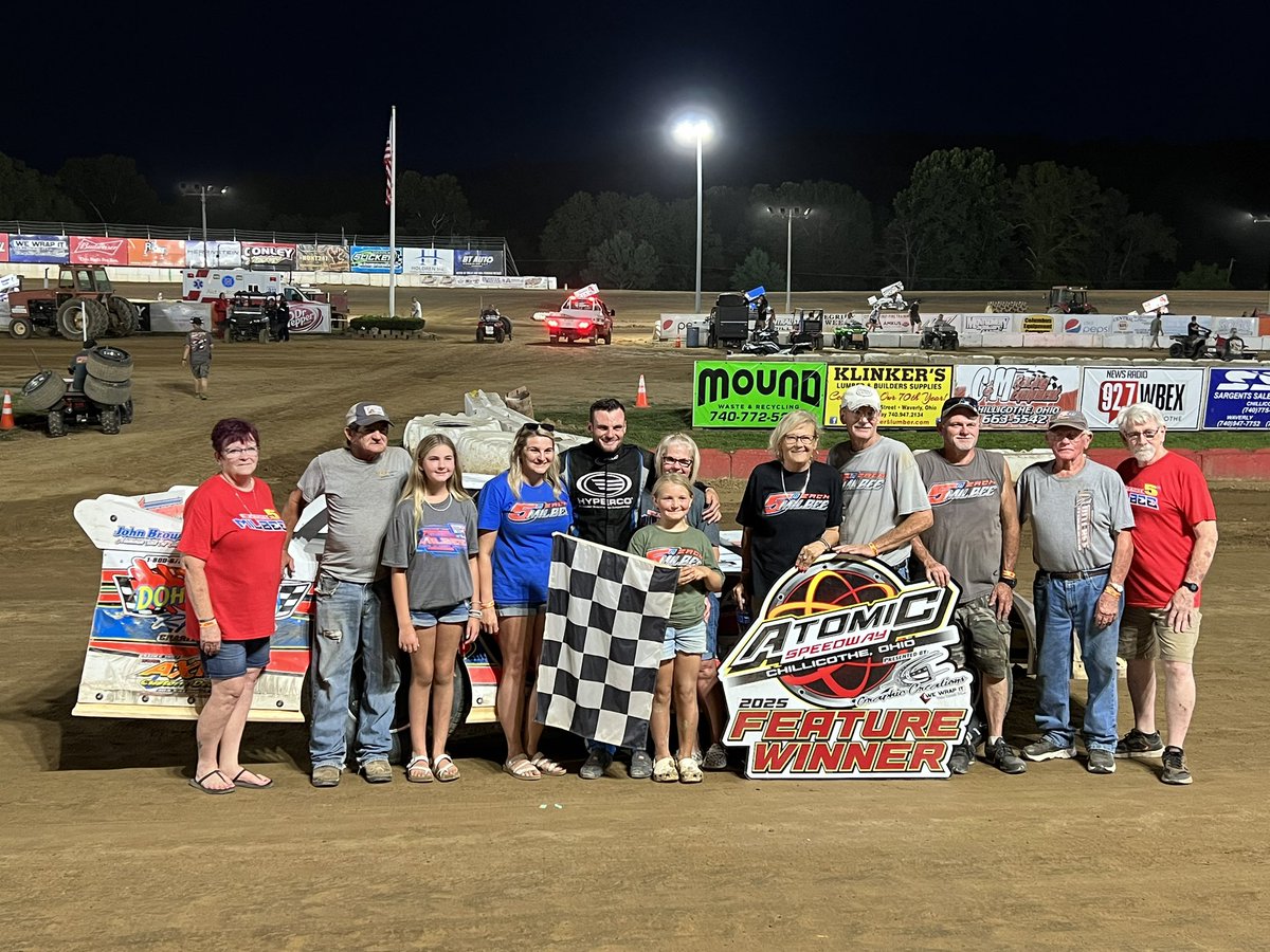 AtomicSpeedway's tweet image. Zach Milbee is your Steel Block Late Model Feature 𝐖𝐈𝐍𝐍𝐄𝐑 at Atomic Speedway
🥈- Pete Crum
🥉- Chad Roush