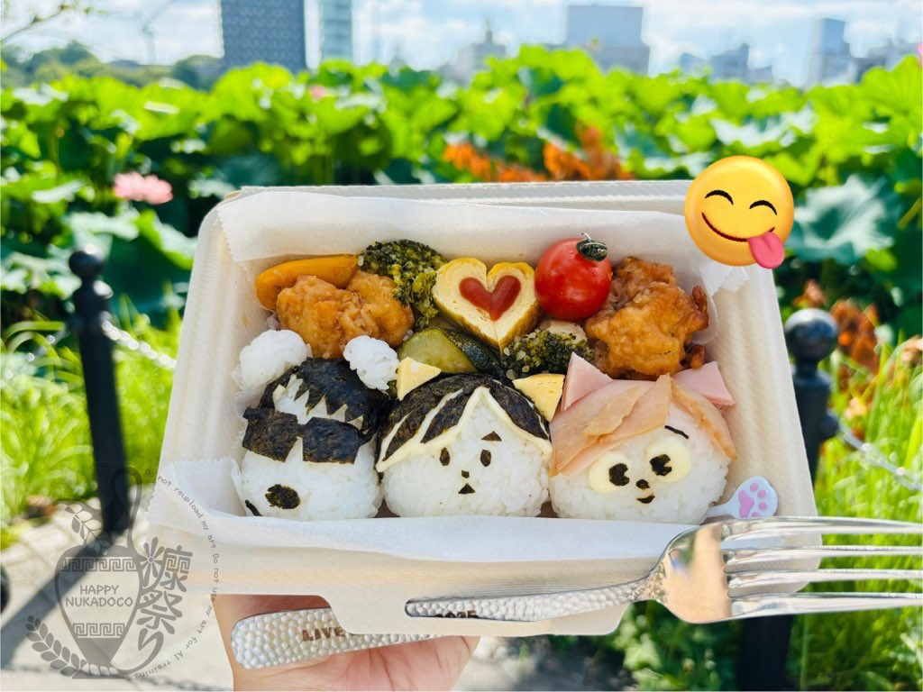 todaco's tweet image. ピクニックなのでお弁当作りました( ◜ω◝و(و &quot;

 #FANKSお弁当部
 #TM2025IP
