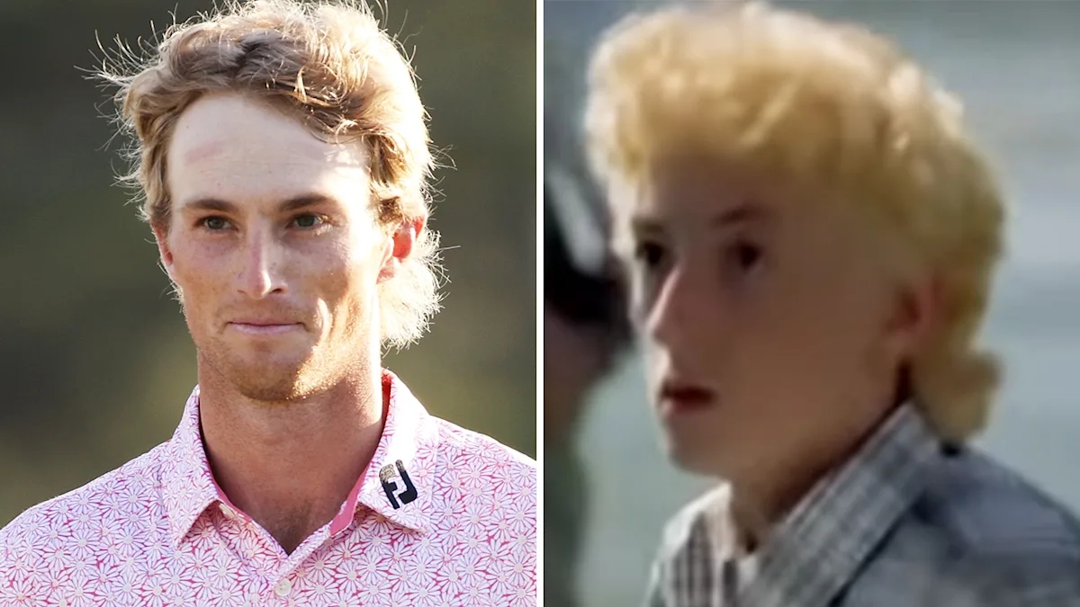 Chris_Fetters's tweet image. Best #HappyGilmore2 cameo hands down was Will Zalatoris. WZ being Happy's first caddie was the twist I didn't know I needed.