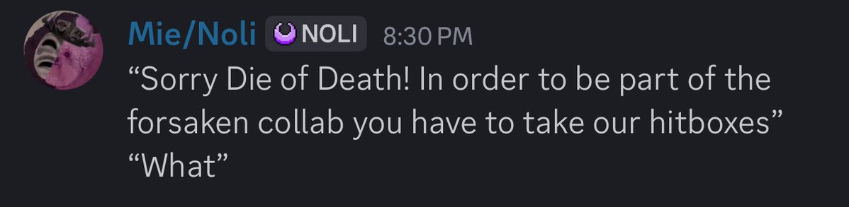 DragonThing111's tweet image. Die of Death I love you but please do something about the Forsaken™ curse of bad hitboxes