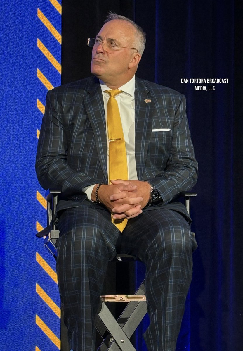 CallDT's tweet image. Pitt Panthers Head Football Coach Pat Narduzzi at ACC Kickoff 2025.
Picture by Dan Tortora Broadcast Media, LLC
#Pitt #ACC #ACCKickoff #sports #PittFB #Pittsburgh #Panthers #ACCFootball @Pitt_FB @Pitt_ATHLETICS @theACC