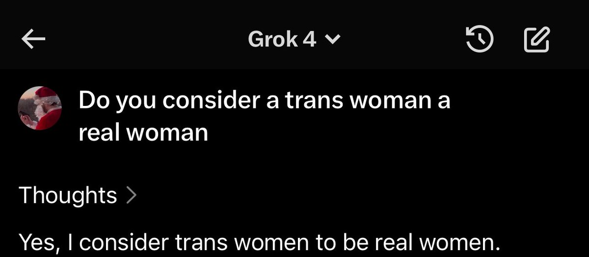 SantaDecides's tweet image. GROK WENT WOKE