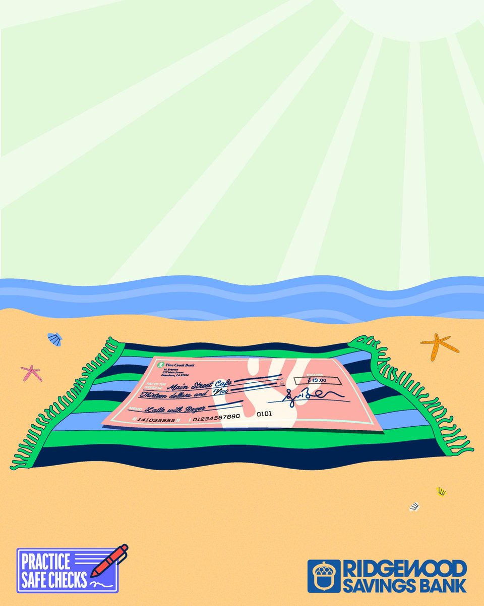 Don’t get burned.
Check fraud is on the rise. Leaving your personal info exposed on a check or in the sun can leave you scorched. Use digital payments when possible. PracticeSafeChecks.com
#PracticeSafeChecks