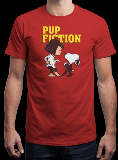 qwertee's tweet image. "Pup Fiction" is today's tee on qwertee.com RePost for a chance at a FREE TEE!