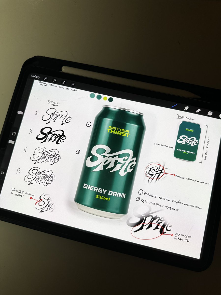 pombodesign's tweet image. Thoughts on this? Sprite as an energy drink 👀