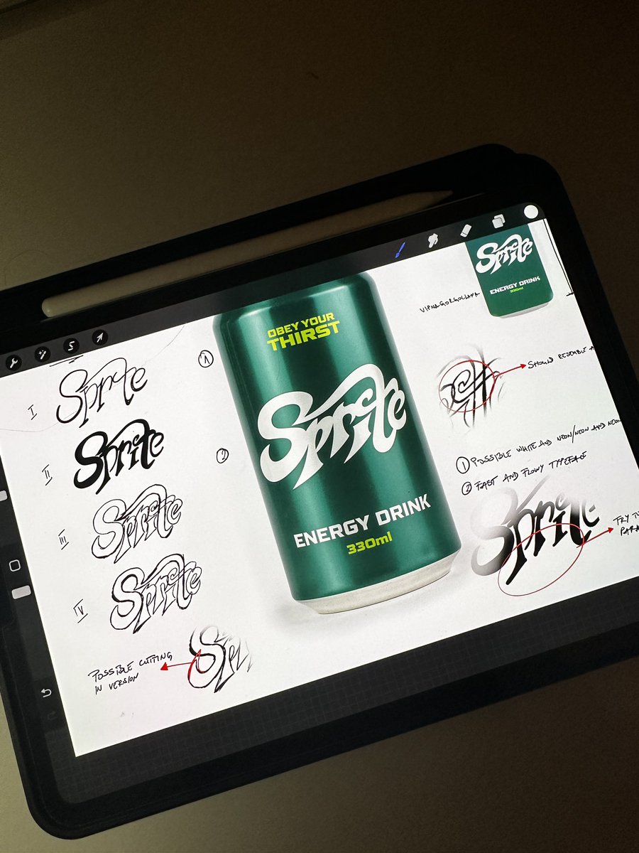 pombodesign's tweet image. Thoughts on this? Sprite as an energy drink 👀