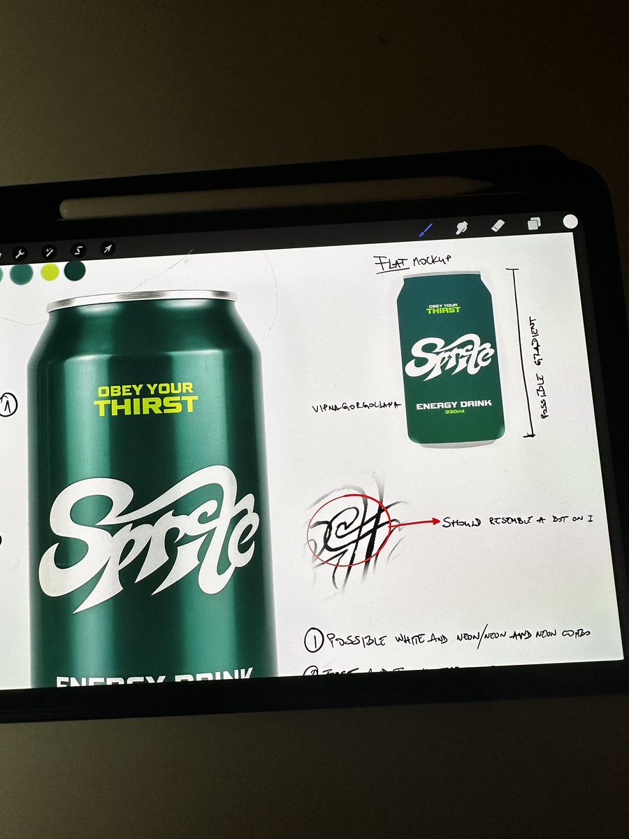 pombodesign's tweet image. Thoughts on this? Sprite as an energy drink 👀