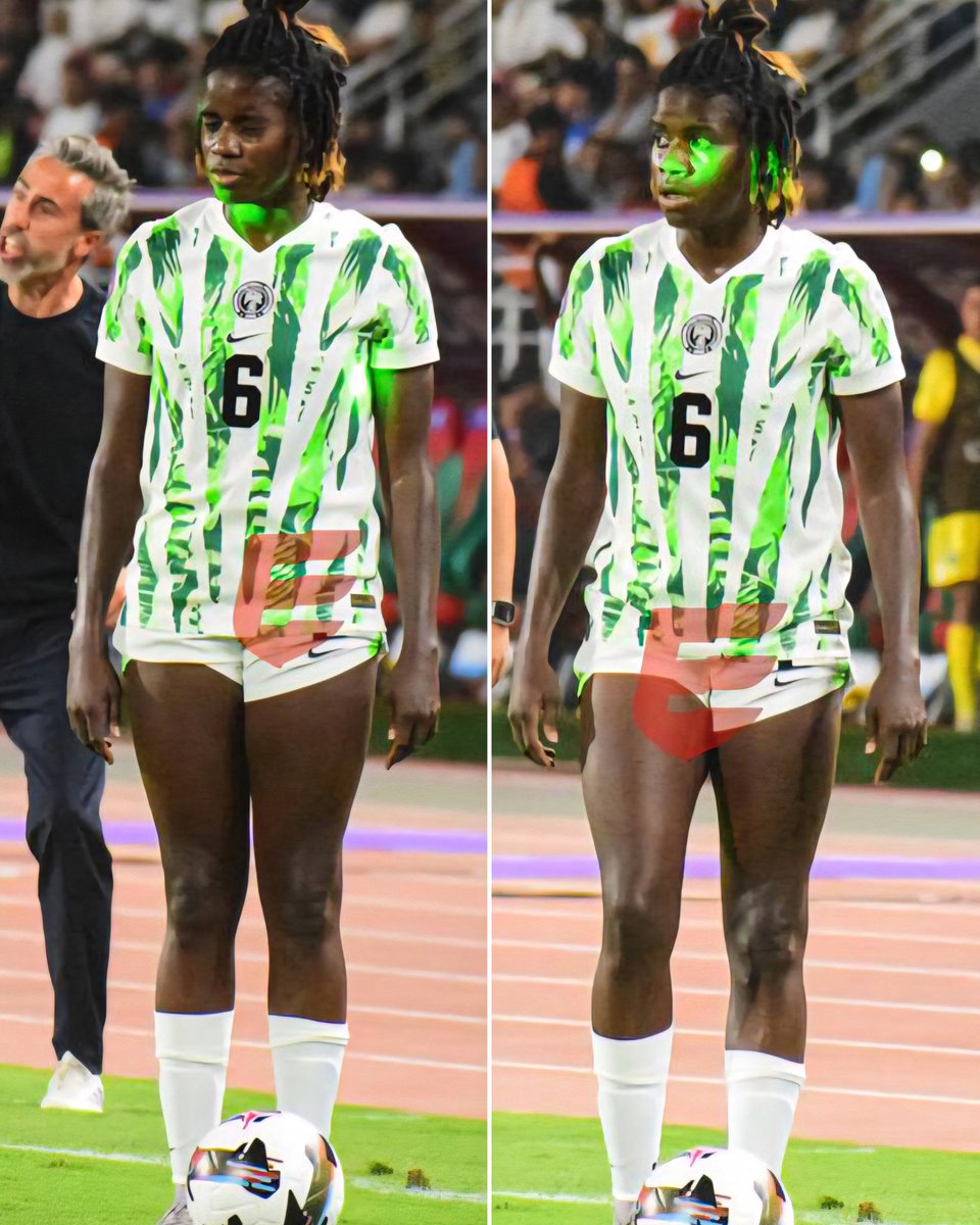 LeaguesReporter's tweet image. Moroccan fans are using laser lights on the Super Falcons of Nigeria.
#WAFCON2024 #MONNGA