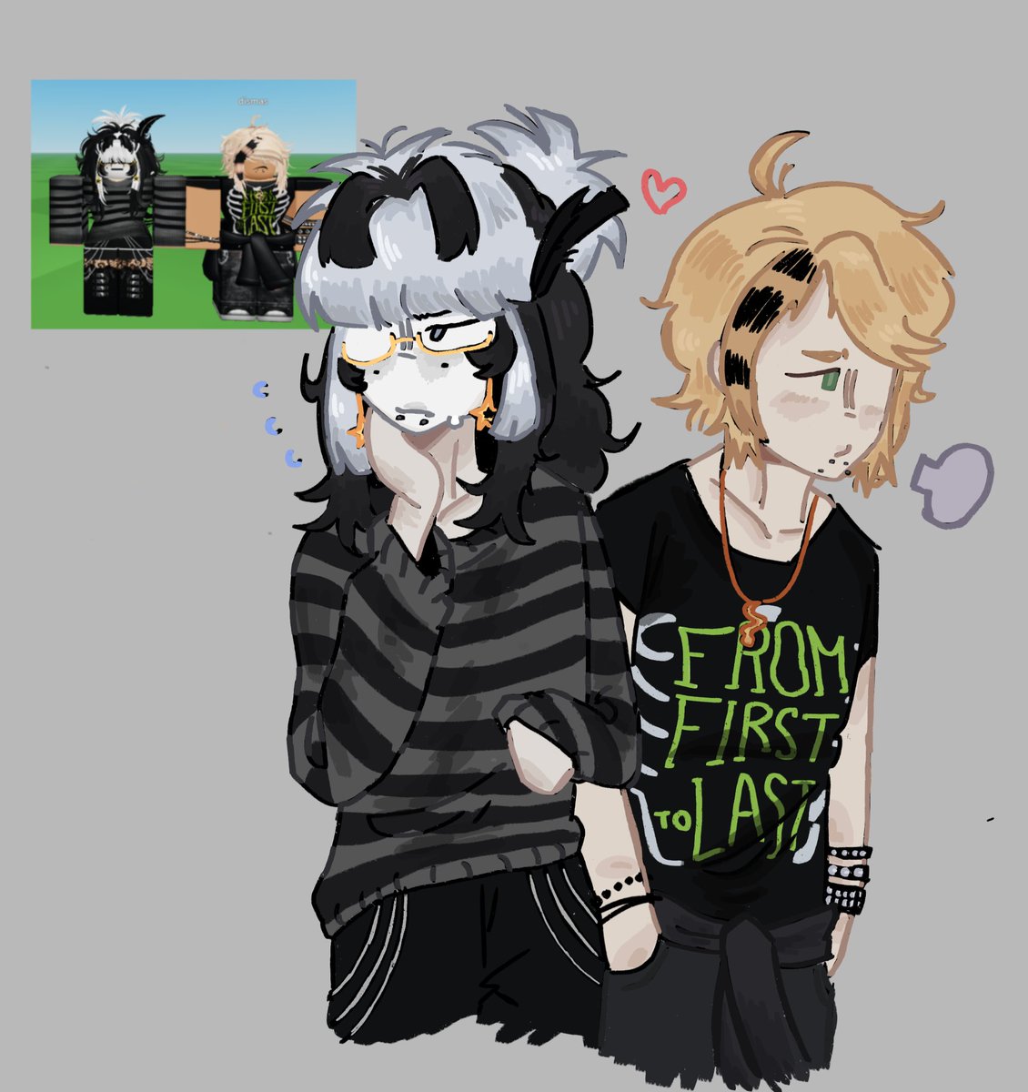 sesdotsam's tweet image. youre SICK if you ship them #evamon
@futchraines and her oomf are the owners of the avatars :3