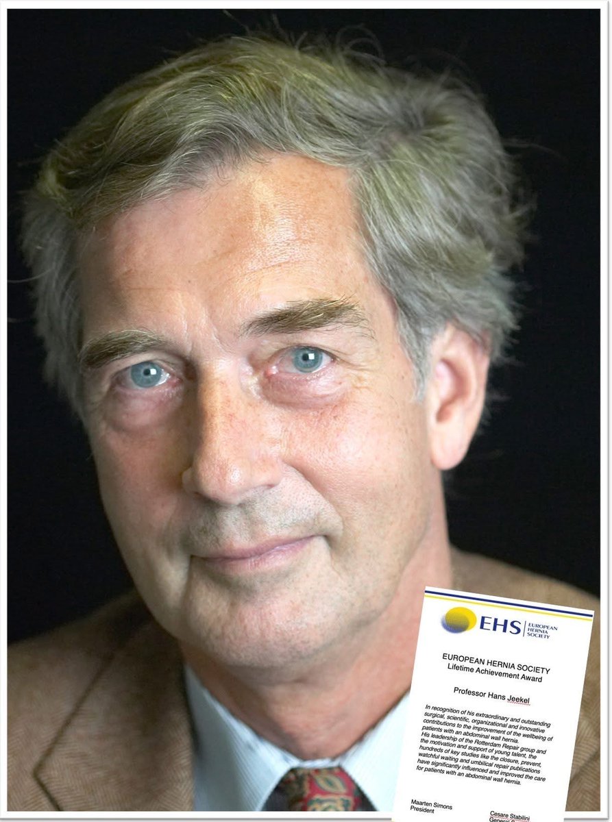 European Hernia Society (@eurohernias) on Twitter photo 🕯️ In Memory of Professor Hans Jeekel
We are deeply saddened by the passing of Professor Hans Jeekel, a true pioneer in hernia surgery and a visionary in our field.
It was an honour to award him with a Lifetime Achievement Award at the EHS Congress in Paris last June—one final 🕯️ In Memory of Professor Hans Jeekel
We are deeply saddened by the passing of Professor Hans Jeekel, a true pioneer in hernia surgery and a visionary in our field.
It was an honour to award him with a Lifetime Achievement Award at the EHS Congress in Paris last June—one final
