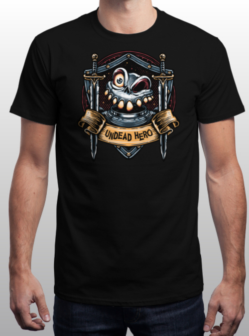 qwertee's tweet image. "The Undead Hero" is today's tee on qwertee.com RePost for a chance at a FREE TEE!