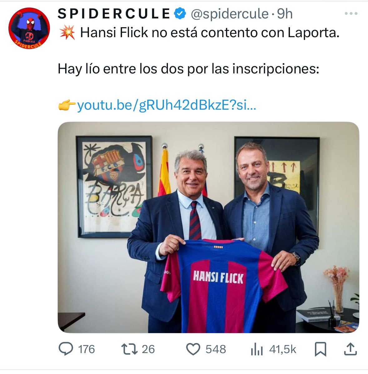 Hola <a href="/spidercule/">S P I D E R C U L E</a> 

Por que has borrado este tweet ??