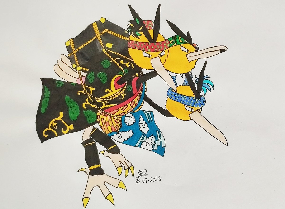 yuka_ofc's tweet image. Dedico esse desenho ao @jrockst4r , espero que goste 🩷💐

Créditos ao @PokemonUnite 

#desenho #art #dodrio #designer #hobbies