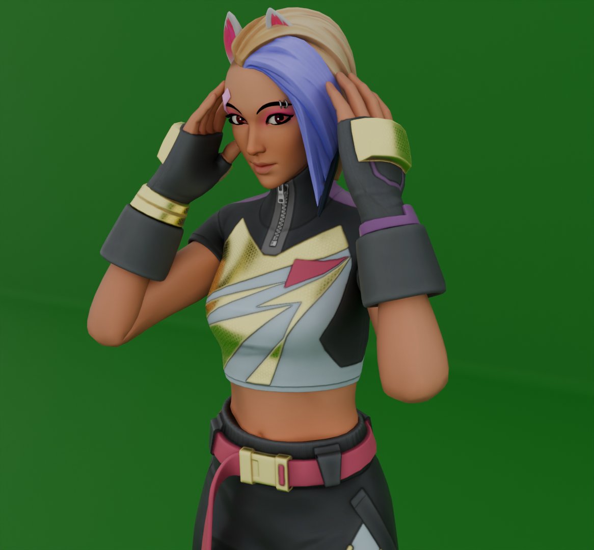 TrueFNAFGamer's tweet image. I did some experiments with the kitsune ears too