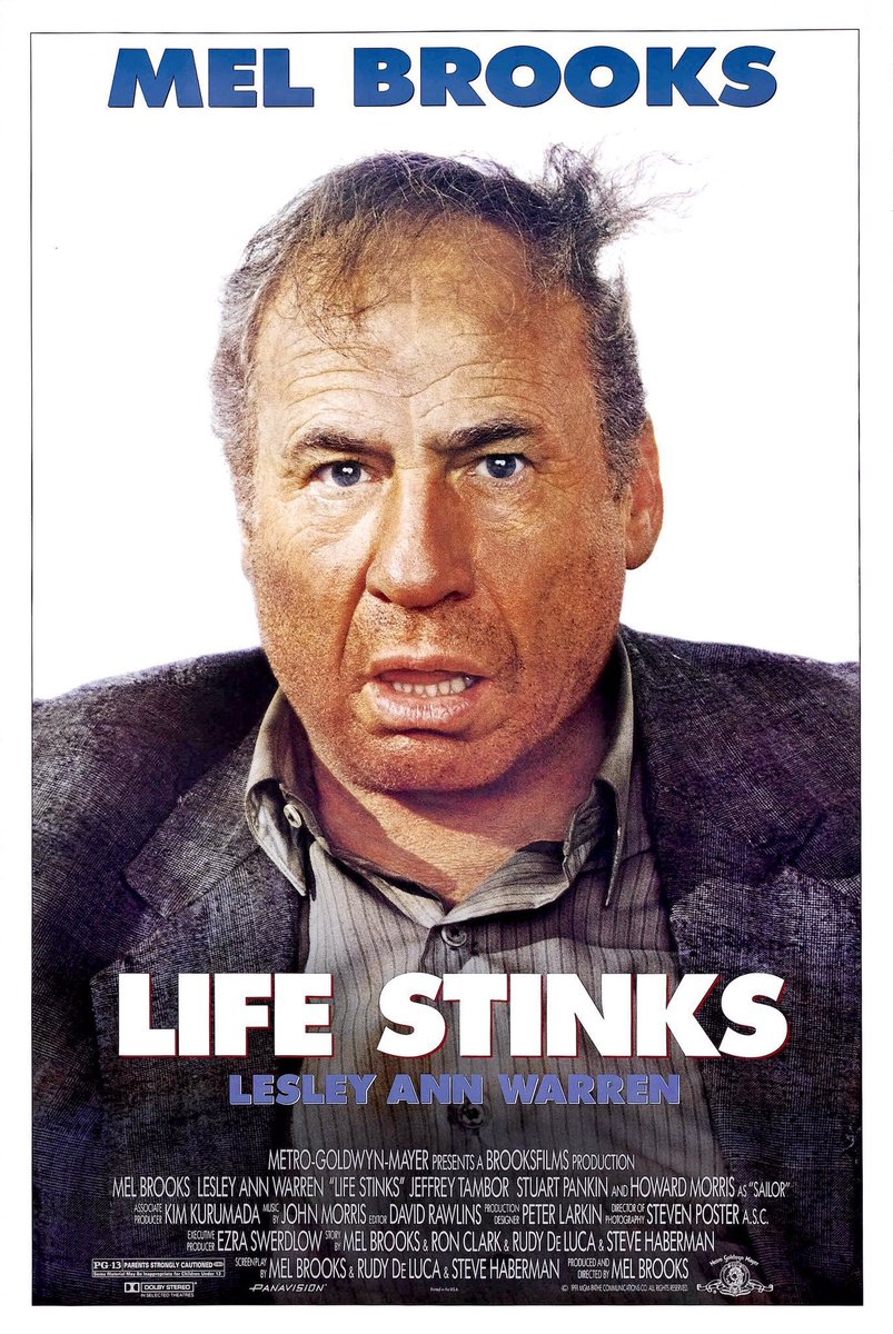 FilmNewsNos's tweet image. 🎬MOVIE HISTORY: 34 years ago today, July 26, 1991, the movie ‘Life Stinks’ opened in theaters!
#MelBrooks #LesleyAnnWarren #StuartPankin #HowardMorris #RudyDeLuca #TheodoreWilson #CarmenFilpi #MichaelEnsign #BillyBarty #BrianThompson #RaymondOConnor #JeffreyTambor