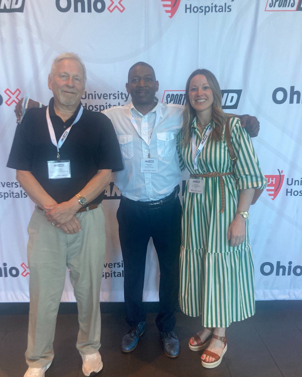 It was great to meet up with Todd Kelley, founder of Aspire Tech, and Liz DeCarlo of MAGNET, at the  2025 SportsLand™ Summit hosted by University Hospitals and OhioX. June 26, 2025.