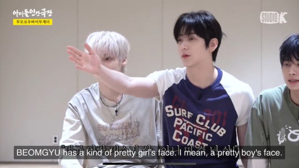 jhslovesong's tweet image. when you think about it soobin is the kind of the leader of beomgirl nation