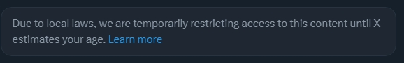 PunishedHusbant's tweet image. Changing account location worked for 1 day. X has my age. What the fuck is Eloniggers problem?