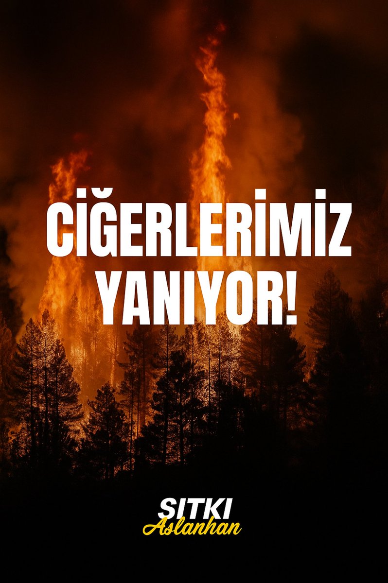 Karabük, Bursa, Sakarya, Kütahya ve Eskişehir başta olmak üzere ormanlarımızla birlikte ciğerlerimiz yanıyor. Rabbim bu felaketi sonlandırsın; mücadele eden kahramanlara güç ve koruma ihsan eylesin.

Doğa bize emanet, lütfen bu bilinçte olalım. Bu felaketlerin dönüşü çok zor!