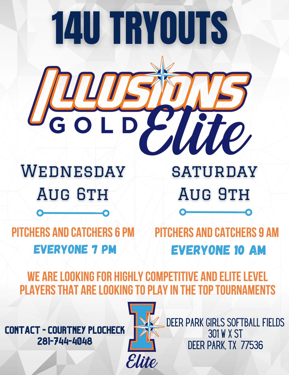 TRYOUTS POSTED!!!
Come tryout for one of the top 5 programs in Texas. Illusions Gold’s Elite program is consistently competing at the top events and finishing in the top of the pack. There are some great programs in Texas but don’t settle for a lower team in one of the others