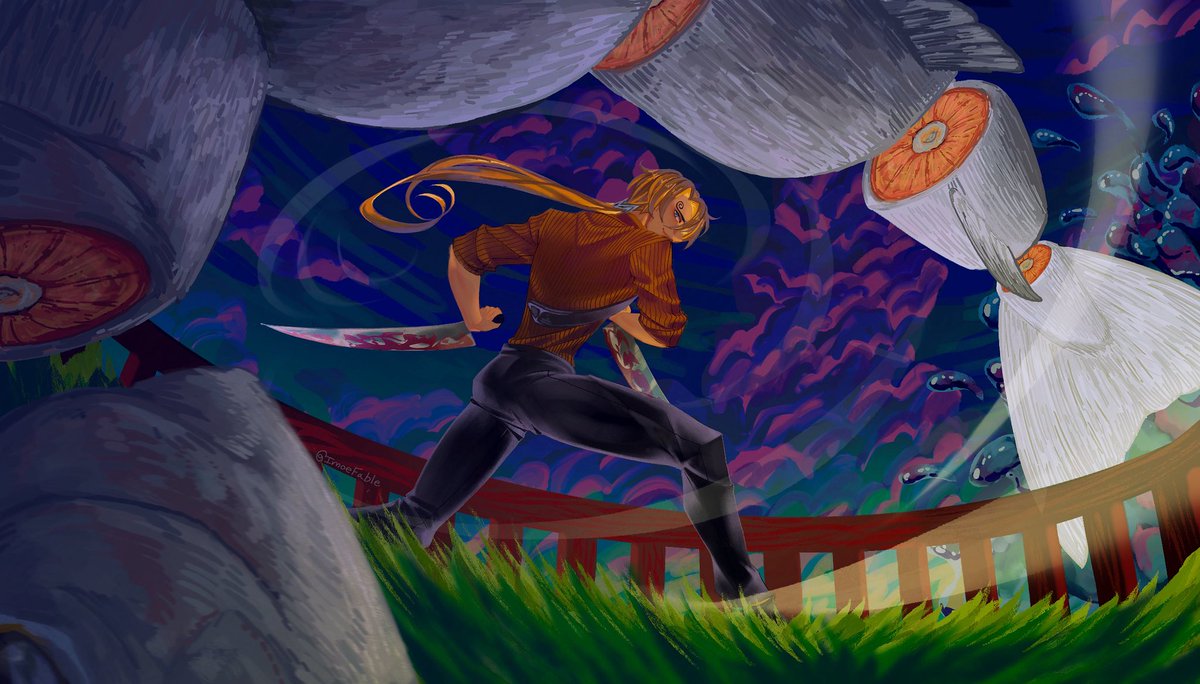 Sanji being skilled with blades since he is a cook is a cool concept 

#ONEPIECE #sanji #sanjifanart