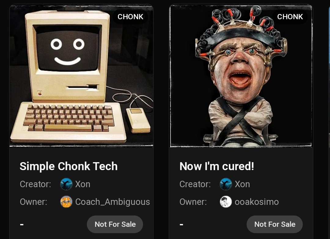 Added new HTML 3d sculptures to my ChonkStudio, Included manual effects and tap interactions via <a href="/chonkly_gallery/">chonklyart</a> 

Special thanks to <a href="/OoakosiM/">👀༒ₘₒₕᵢₙᵢ༒ ༒ ooakosimo ༒</a> &amp; <a href="/ambig_art/">Ambiguous</a> for all supp!! This is a path evolving..