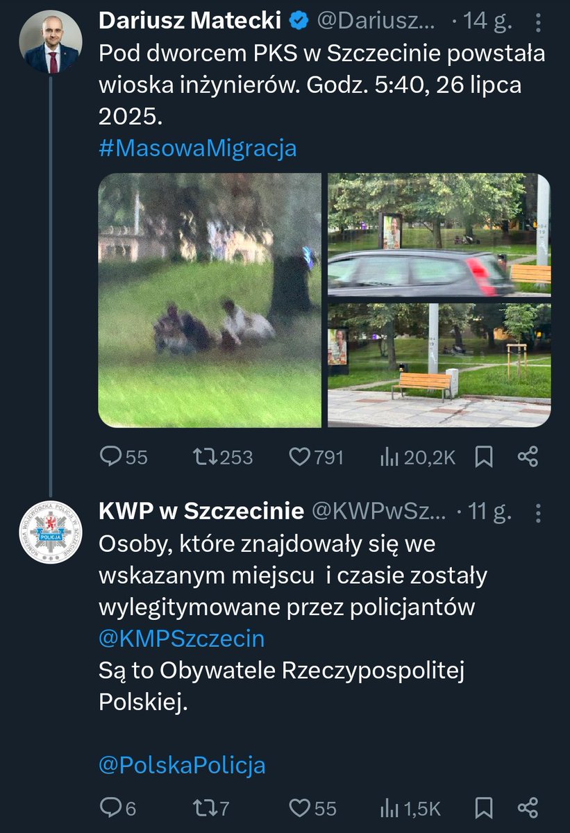 Bartosz T. Wieliński 🇵🇱🇪🇺🇺🇦 (@bart_wielinski) on Twitter photo Matecki łże i szczuje, 
policja demaskuje jego kłamstwa, 
i tak to się toczy Matecki łże i szczuje, 
policja demaskuje jego kłamstwa, 
i tak to się toczy