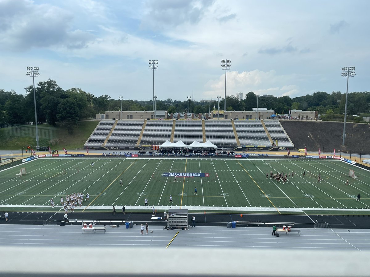 Set up for the 20th-annual Senior All-America Game, presented by <a href="/newbalance/">New Balance</a>.

Threat of weather appears to have passed and we’re 15 minutes out from game time for the Girls’ game on ESPNU.