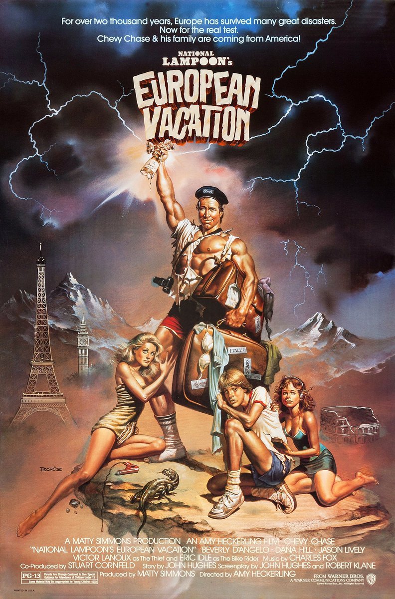 FilmNewsNos's tweet image. 🎬MOVIE HISTORY: 40 years ago today, July 26, 1985, the movie ‘National Lampoon’s European Vacation’ opened in theaters!

#ChevyChase #BeverlyDAngelo #DanaHill #JasonLively #JohnAstin #MelSmith #RobbieColtrane #MaureenLipman #WilliamZabka #EricIdle #MoonUnitZappa #ClaudiaNeidig