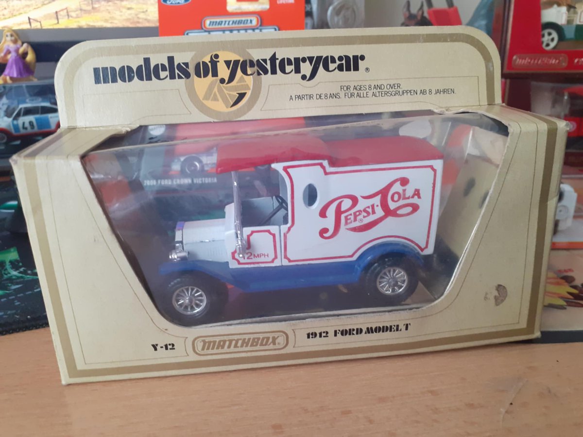 FJansky's tweet image. Matchbox Models of yesteryear #matchboxmodelsofyesteryear #matchbox #fordmodelt #acmack #truck #icecreamtruck #pepsicola #redcrowngasoline #ford #modelt #fordtanker #1912ford #matchboxcars #oldcars #vintagecars