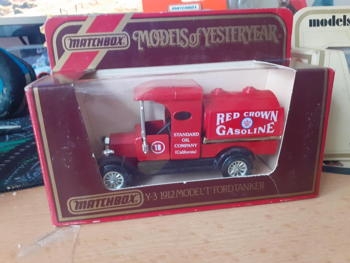 FJansky's tweet image. Matchbox Models of yesteryear #matchboxmodelsofyesteryear #matchbox #fordmodelt #acmack #truck #icecreamtruck #pepsicola #redcrowngasoline #ford #modelt #fordtanker #1912ford #matchboxcars #oldcars #vintagecars