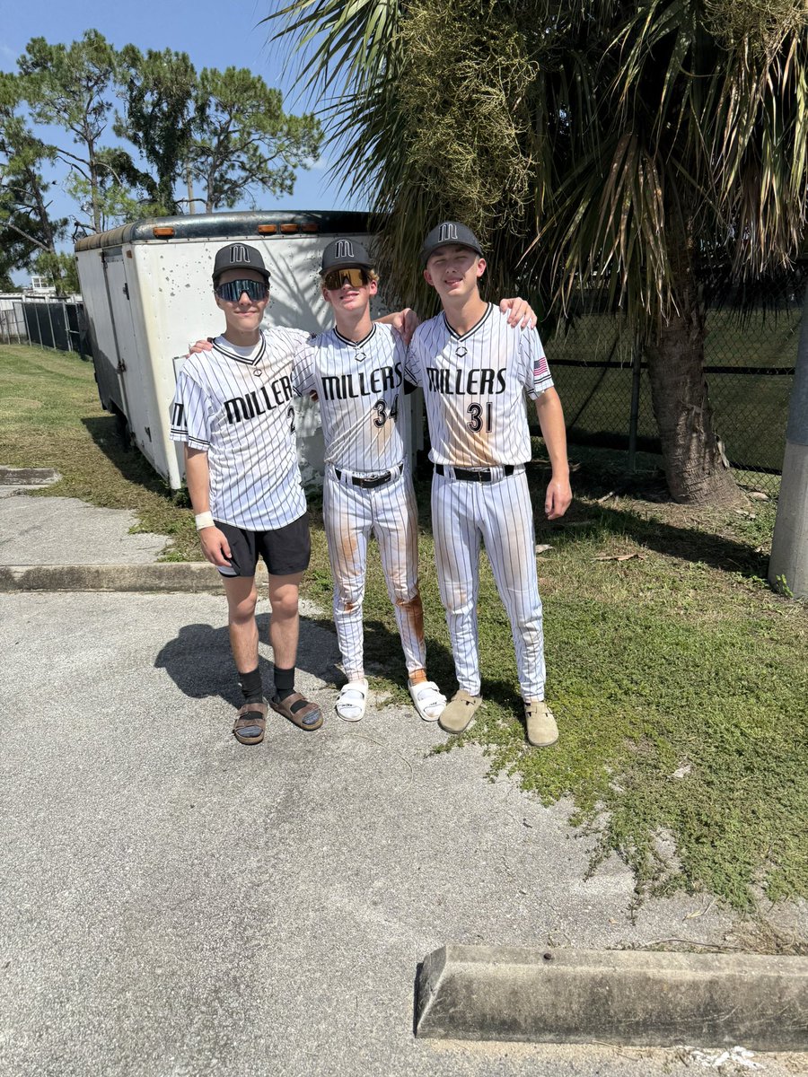 Zach Hoffmann (@hoffmannzach) on Twitter photo P2P Millers 16U Black go 1-1 and do enough to advance to the semifinals tomorrow <a href="/Florida_PG/">Perfect Game Florida</a>.
Game 1 CO-POG:
<a href="/will16543389/">will</a> 3.2 IP, 1 ER, 3 H, 5 K
<a href="/mj_huss/">MJ Huss</a> 2-2, RBI, R
Game 2 POG: <a href="/Jackson_onell10/">Jackson onell</a> 6IP, 0 ER, 8 K, 2 H P2P Millers 16U Black go 1-1 and do enough to advance to the semifinals tomorrow <a href="/Florida_PG/">Perfect Game Florida</a>.
Game 1 CO-POG:
<a href="/will16543389/">will</a> 3.2 IP, 1 ER, 3 H, 5 K
<a href="/mj_huss/">MJ Huss</a> 2-2, RBI, R
Game 2 POG: <a href="/Jackson_onell10/">Jackson onell</a> 6IP, 0 ER, 8 K, 2 H