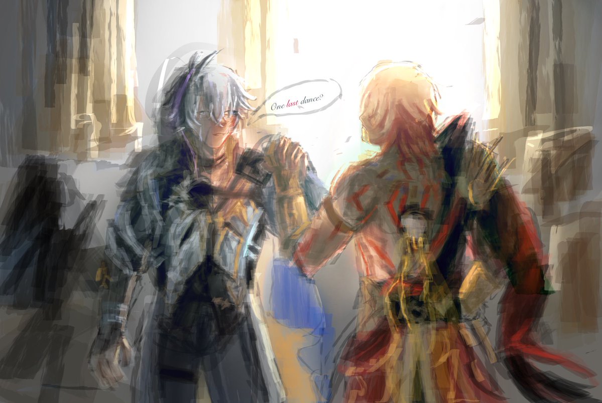 panda23456_'s tweet image. Phaidei i dont usually draw ships a lot but they are honestly growing on me #phaidei #hsr #fanart
