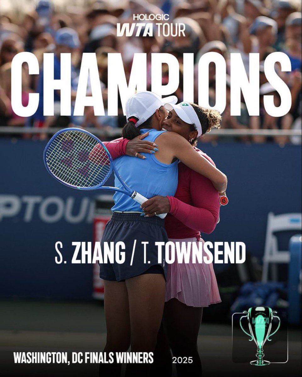Taylor Townsend (NEW #1)‼️

10 WTA Career Doubles Titles 🎉

24 Wimbledon (Siniakova)
25 AO (Siniakova)

23 Cincinnati (Parks)
25 Dubai (Siniakova)

23 Adelaide (Muhammad)
23 Adelaide 2 (Stefani)
24 Adelaide (Haddad Maia)
24 D.C. (Muhammad)
25 D.C. (SHUAI)

20 Auckland (Muhammad)