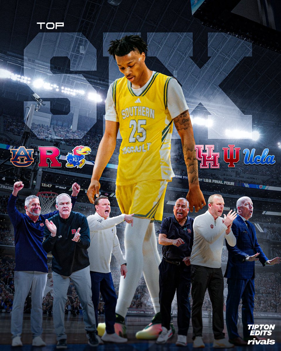NEWS: 4⭐️ Davion Adkins is down to six schools, he tells <a href="/Rivals/">Rivals</a>: 

Auburn, Rutgers, Kansas, Houston, Indiana, &amp; UCLA

The 6’8 forward and top-40 overall recruit in the 2026 class has scheduled official visits to each of his finalists: on3.com/rivals/news/da…