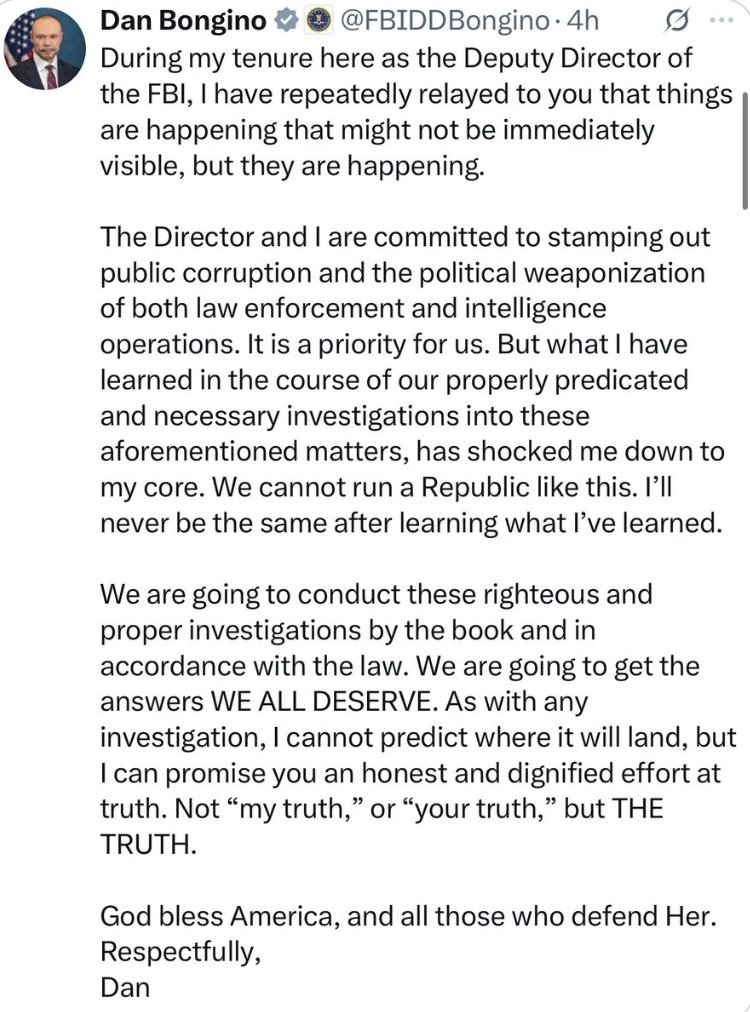 WriterPaulBond's tweet image. The best part of Dan Bongino’s post about the corruption/weaponization of law enforcement and intelligence is the bit where he slams “my truth,” which is the enemy of THE truth. @FBIDDBongino gets it, but too many in the media do not, including journalists who ought to but don’t.