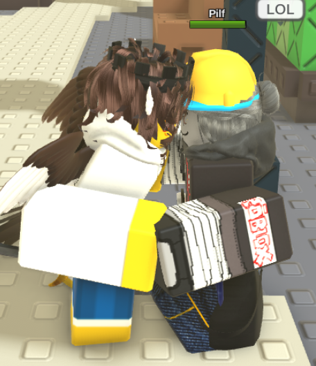 akaFoster_'s tweet image. This is canon to my Shedletsky and Builderman lore trust (Spouse and I keep making matching avatars)