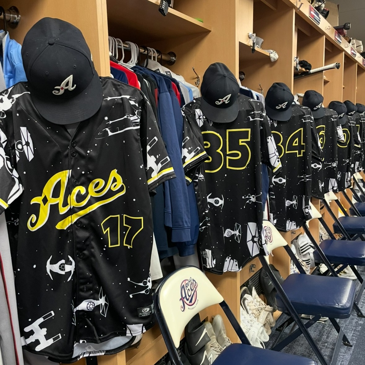 Aces's tweet image. *insert tie fighter noises here*

@MiLB | #Aceball