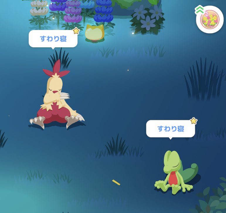 ue_pokesle's tweet image. #ポケスリ2周年をいっしょに
おはようございます
ワカシャモ色違い！！少し赤いよ
もちろん観賞用です

はじめてNMDの恩恵を受けました
