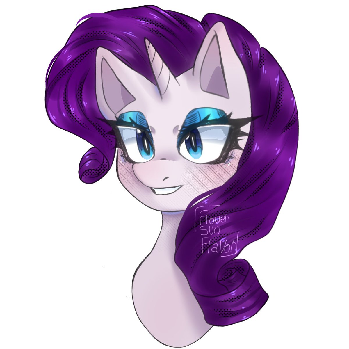 FlowerSunFlavor's tweet image. Rarity 💎 (no se dibujar ponis😶) #mylittlepony #Rarity
