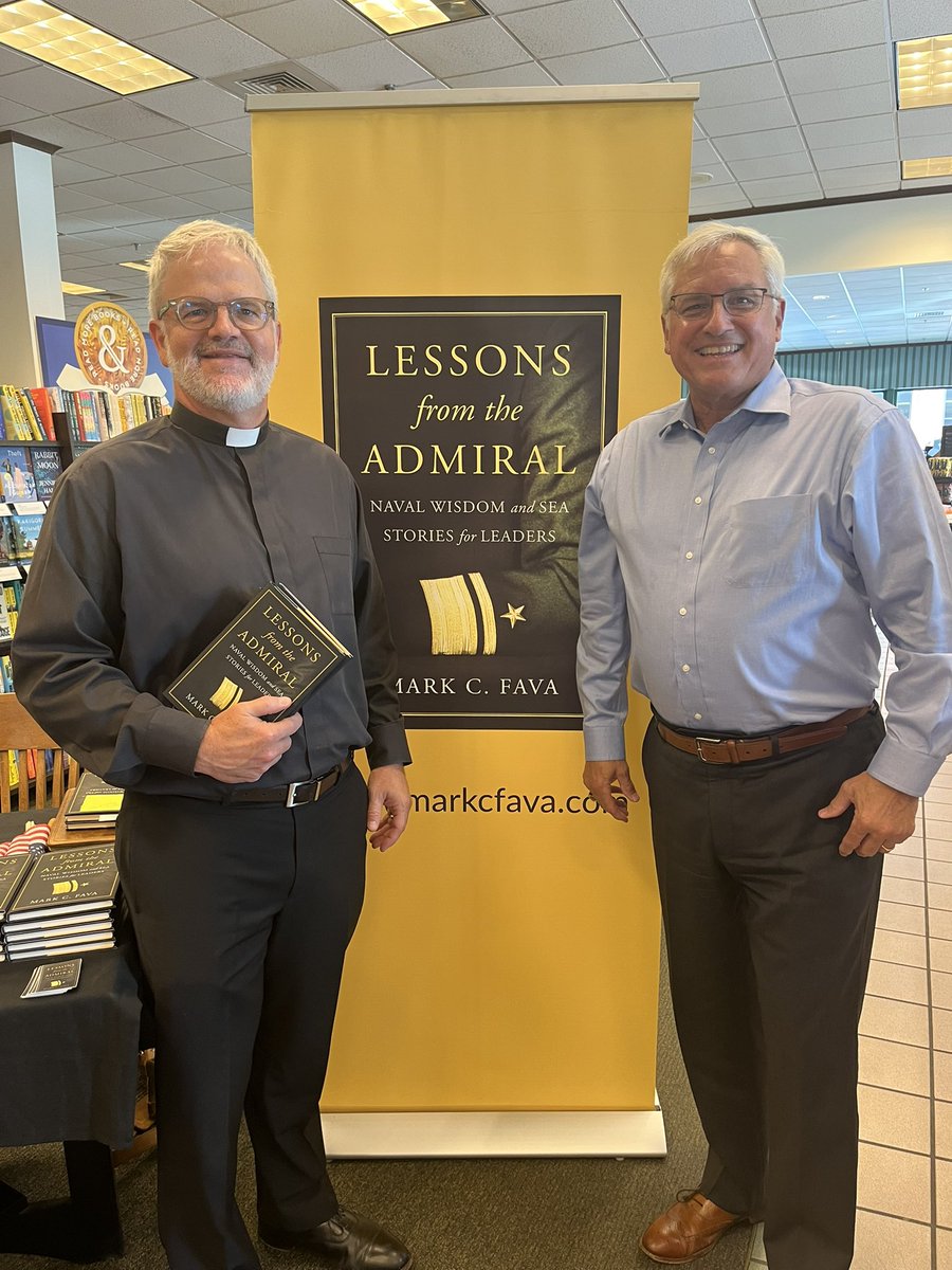 markfava's tweet image. Book signing for Lessons from the Admiral last weekend!