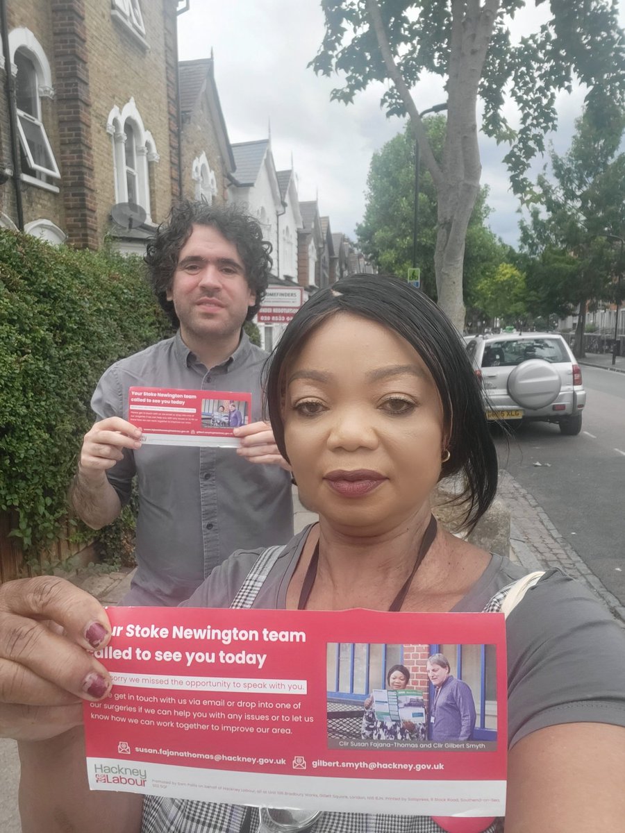 sfajanathomas's tweet image. Today was a great day out on the doorstep in Stoke Newington, speaking with residents. It’s always good to hear directly from the community about their concerns and pride in our local area. Thank you @SamPallis for your support. @gilbertsmyth
#WeLoveStokey