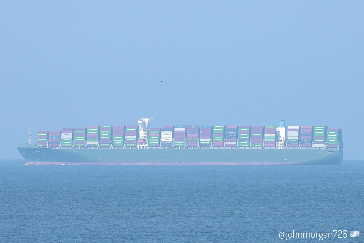 johnmorgan726's tweet image. At 365 meters the #EVERGREEN Tampa Triumph-class #ContainerShip TAIPEI TRIUMPH, IMO:9737498 en route to Baltimore, Maryland @BShipspotting @BaltoChes flying the flag of Singapore 🇸🇬. #ShipsInPics #TaipeiTriumph