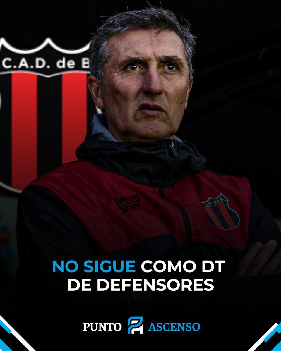 🔴⚫️ ¡NO SIGUE COMO DT DE DEFENSORES DE BELGRANO!

🚨 Carlos Mayor no sigue como entrenador del Dragón. 

⚠️ Luego de la derrota de sus dirigidos ante Talleres, el experimentado director técnico decidió dar un paso al costado.