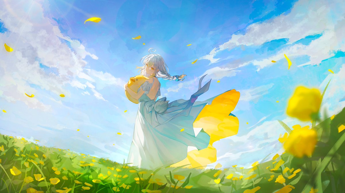 NovaEx6's tweet image. "But even the sun seemed dim compared to her"
It's so beautiful... Thank you sososo much @/ofgwr for the wonderful piece!! #KannOfPaint