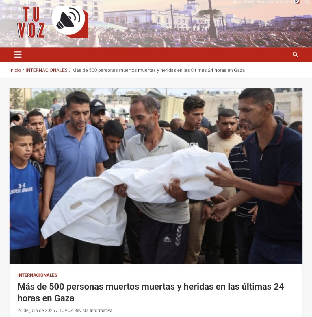 DiasporaEspa's tweet image. Más de 500 personas muertas y heridas en las últimas 24 horas en Gaza.
Franja de Gaza registra 57 nuevos muertos y más de 500 heridos en un solo día, mientras la #CruzRoja exige una acción urgente ante el colapso humanitario.
#Gaza #GenocidioEnGaza #IsraelGenocida #hambruna…