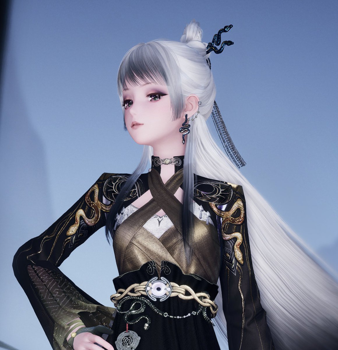 kjaano's tweet image. I don't know why but for some reason I love this outfit the most. Like look at those snake details and the boss ninjababe vibe ahhh ๐ญ๐คค
#InfinityNikki #infinitynikkitwt #ใคใณใใฃใใใฃใใญ #ใคใณใใฃใใใฃใใญๅ็ๅๅฅฝไผ