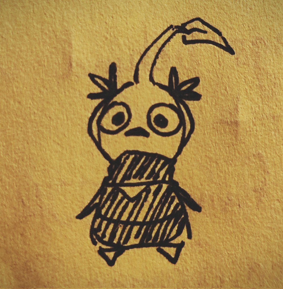 _Sochie's tweet image. Sketches of a very poisonous pikmin👀🌱 #choso